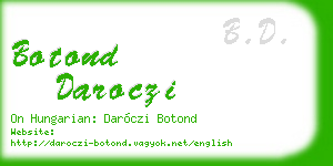 botond daroczi business card